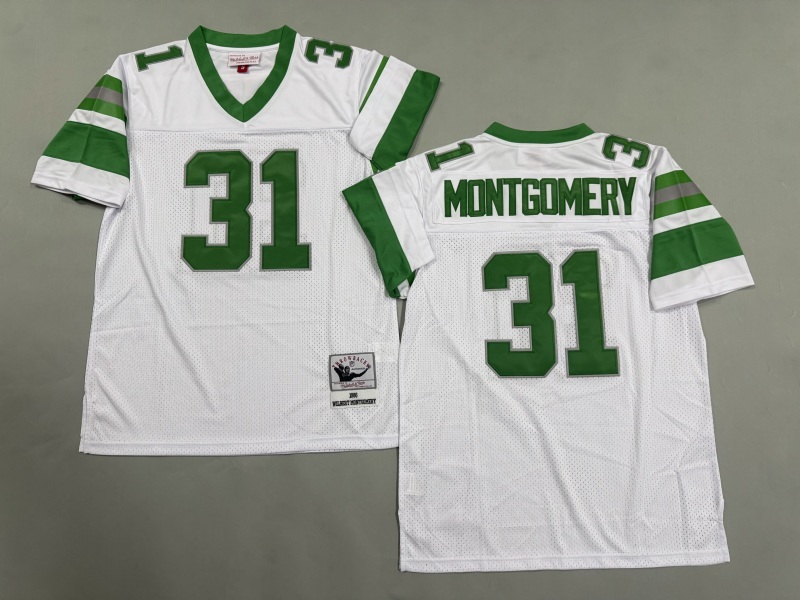 Men 2025 Philadelphia Eagles #31 Montgomery white Throwback Limited NFL Jersey style 001->philadelphia eagles->NFL Jersey